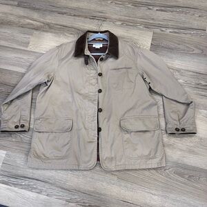 Westbound Beige Jacket with Chocolate Collar